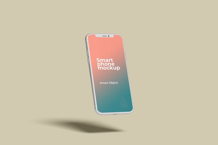 Flying Smartphone Mockup