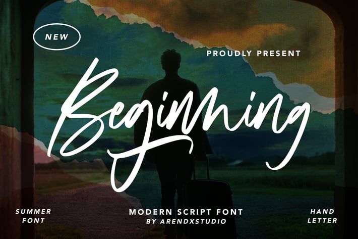 Beginning - Modern Script Font