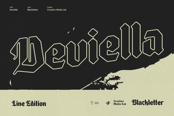 Deviella Line - Modern Gothic Blackletter