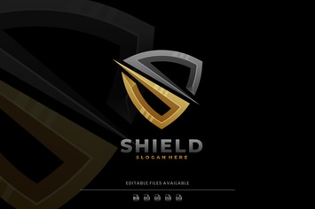 Shield Gradient Logo