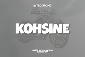 Kohsine - Modern Display Font