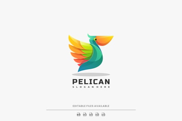 Pelican Gradient Colorful Logo