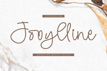 Jooylline Monoline Brush Script Font