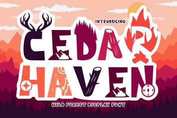 Cedar Heaven - Wild Forest Display Font