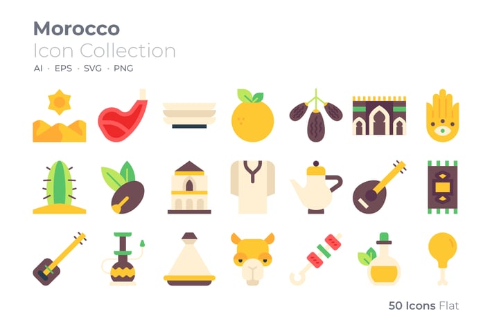 Morocco Color Icon