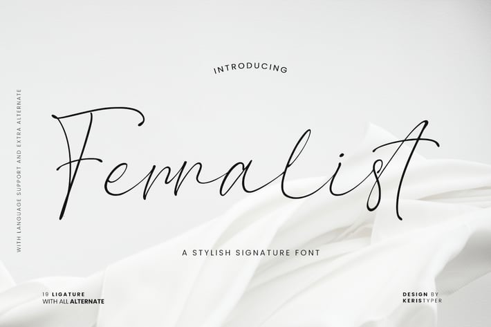 Ferralist Stylish Signature Font