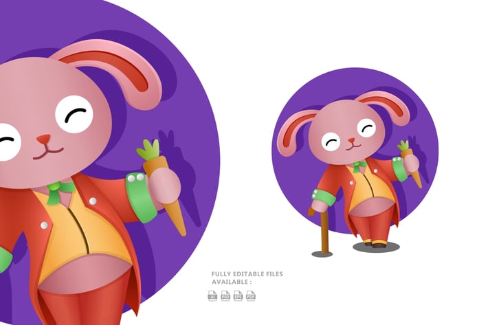 Happy Bunny Illustration