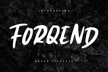 Forqend Brush Advertisement Font