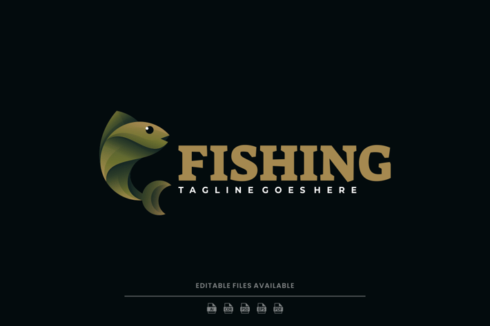 Fish Gradient Logo