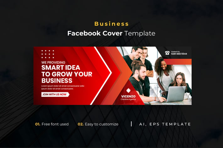 Business r23  Facebook Cover Template