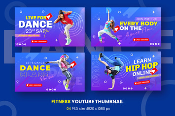 Learn Dance Youtube Thumbnail Template