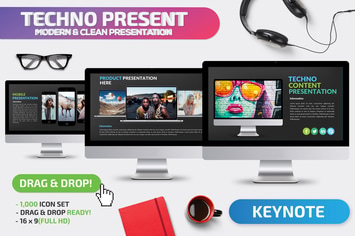 Techno Keynote Presentation Template