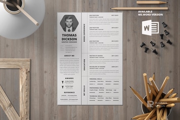 Minimalist CV Resume R7