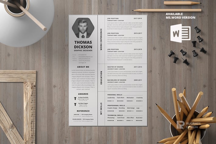 Minimalist CV Resume R7