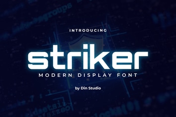 Striker-Modern Display Font