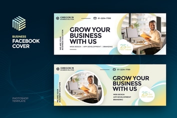 Gregor19 Business Facebook Cover Template