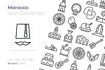 Morocco Outline Icon