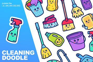 Home Cleaning Doodle