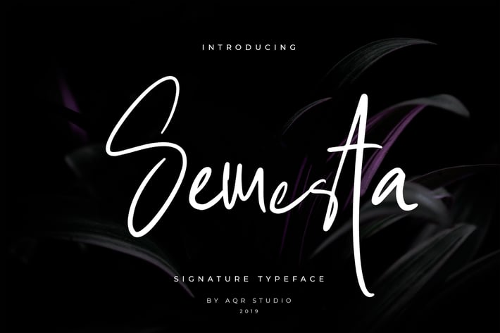 Semesta Signature Font