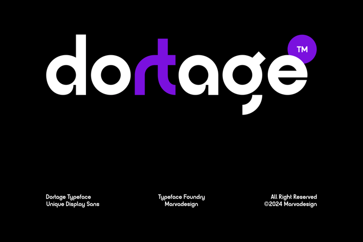 Dortage - Minimalist Display Sans