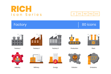 80 Factory Icons