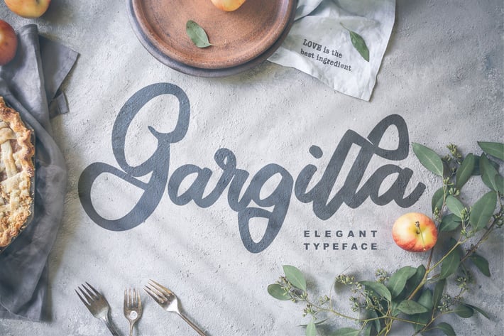 Gargilla | Elegant Typeface Script Font