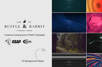 Rabbit - Creative Coming Soon HTML5 Template
