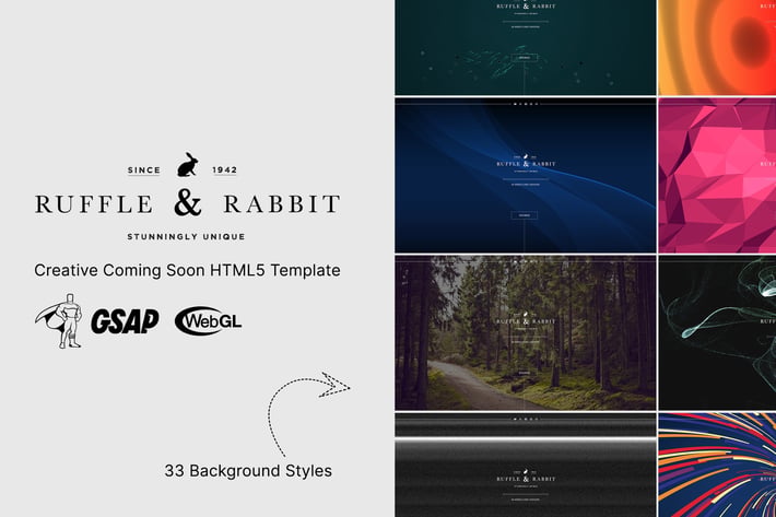 Rabbit - Creative Coming Soon HTML5 Template