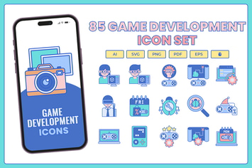85 Game Development Icons