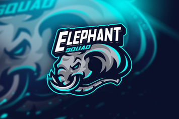Elephant Squad - Mascot & Esport logo