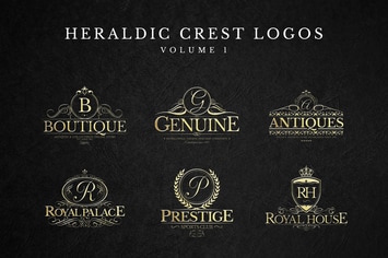 Heraldic Crest Logos Set 1