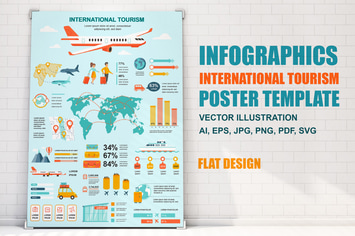 Tourism Infographics Poster Template