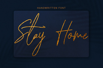 Stay Home -  Modern Hand Lettering Font