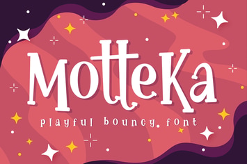 Motteka - Playful Bouncy Font