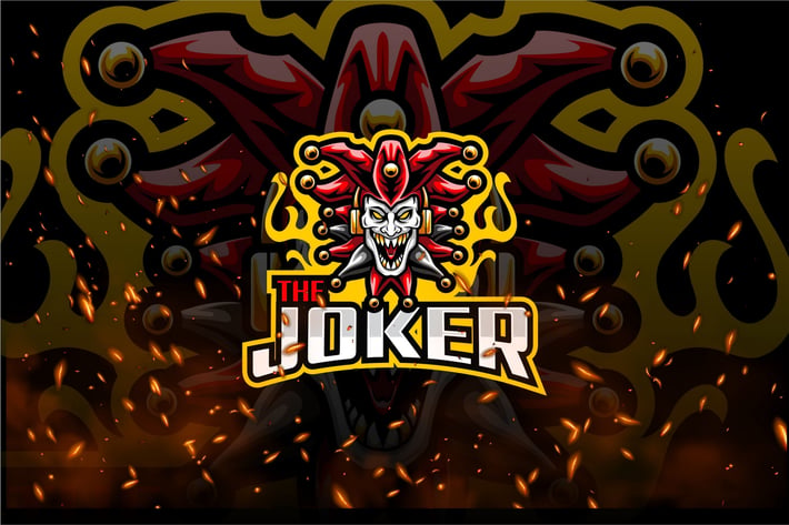 The Joker E-Sport and Sport Logo Template