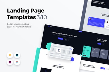 Landing Page Templates - Web UI Kit - 3