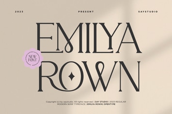 Emilya Rown - Elegant Luxury Font