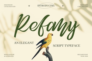Refany Script Elegance Typeface