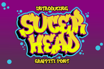 Sucer Head - Woody Graffiti Font