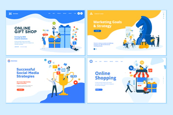 Set of Web Page Design Templates