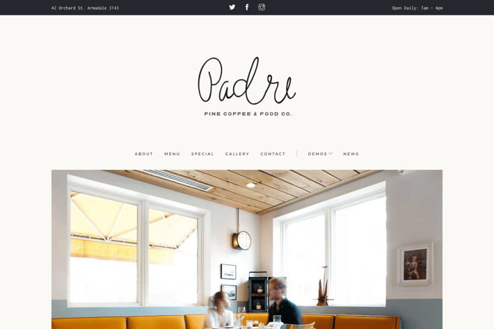 Padre | Cafe & Restaurant HTML Template