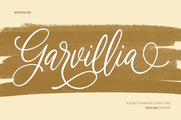 Garvillia Beauty Script Font