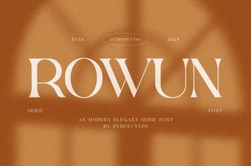 Rowun  Elegant Serif Font Typeface