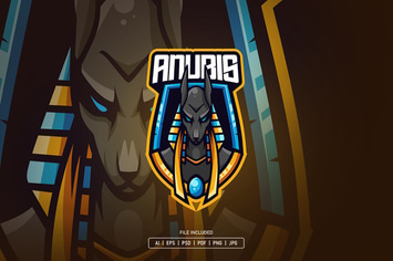 Anubis esport logo template