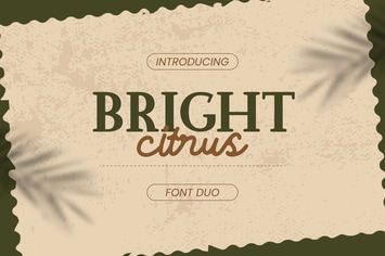 Bright Citrus - Font Duo