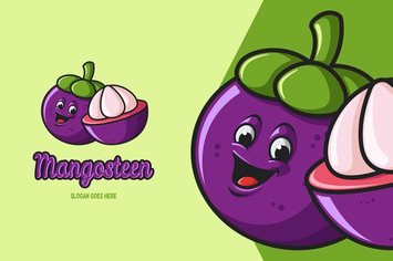 Mangosteen - Mascot Logo