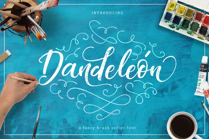 Dandeleón font + SWASHES