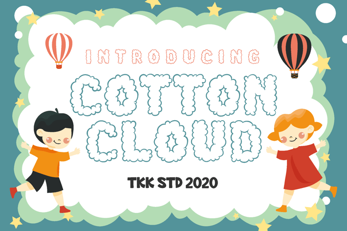 Cotton Cloud - Kids Cute Font