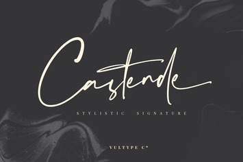 Castende - Signature Script Font