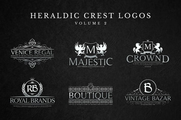 Heraldic Crest Logos Set 2